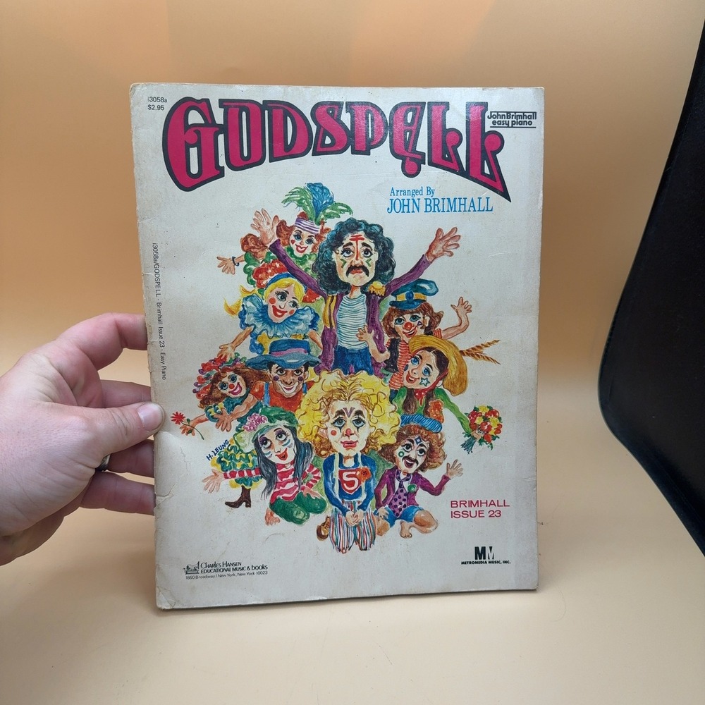 Godspell Easy Piano Sheet Music Songbook John Brimhall
